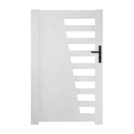 Portillon PVC sur mesure Cambrai (poignée à droite)