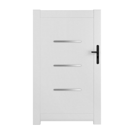 Portillon PVC sur mesure Briançon (poignée à droite)