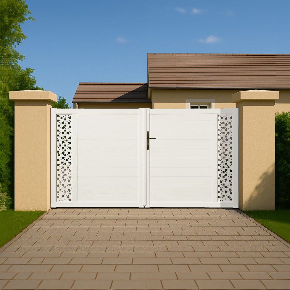Portail battant PVC sur-mesure Arles Décor Carré