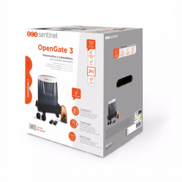 Moteur OPENGATE 3 pour Portail coulissant électrique PVC blanc BRIANCON (packaging)