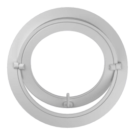 Oeil de boeuf rond basculant PVC ø tableau 1000 mm (ouvert)