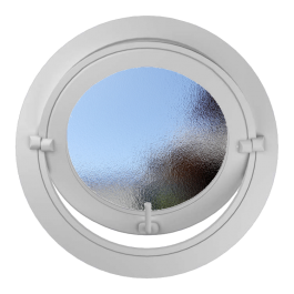 Oeil de boeuf rond basculant PVC ø tableau 800 mm ouvert