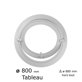 Oeil de boeuf rond basculant PVC ø tableau 800 mm
