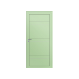 Porte d’entrée PVC couleur design 102-0 vert-blanc