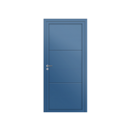 Porte d’entrée PVC couleur design 102-6 bleu distant