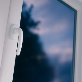 Poignée de Fenêtre avec volet roulant électrique PVC H 145 x L 120 cm 2 vantaux