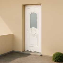 Porte d’entrée en PVC Celia 6 vitrée