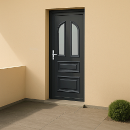 Porte d’entrée PVC couleur Janella vitrée