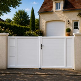 Portail battant PVC standard ARLES blanc INSERT