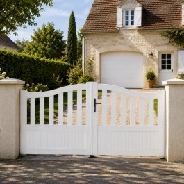 Portail battant PVC standard BREST blanc GALBÉ