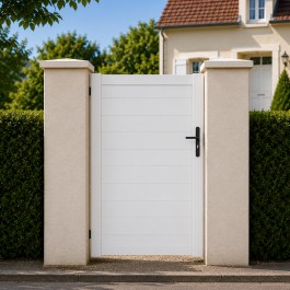Portillon PVC standard ARLES blanc 1000x1400 mm - poignee a droite