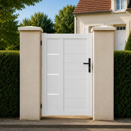 Portillon PVC standard ARLES blanc INSERT 1000x1400 mm - poignee a droite
