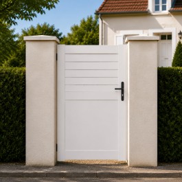 Portillon PVC standard ARRAS blanc 1000x1800 mm - poignée à droite