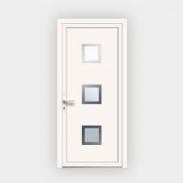 Porte d’entrée en PVC 124-9 vitrée