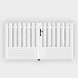 portail pvc blanc alençon