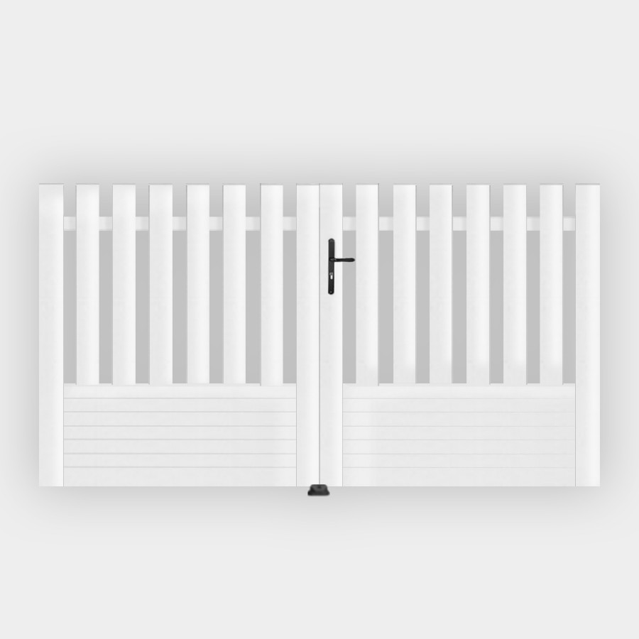 portail pvc blanc alençon