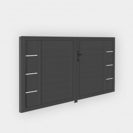 portail pvc arles anthracite insert