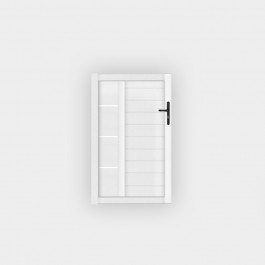 Image Portillon PVC Arles Décor Insert Blanc