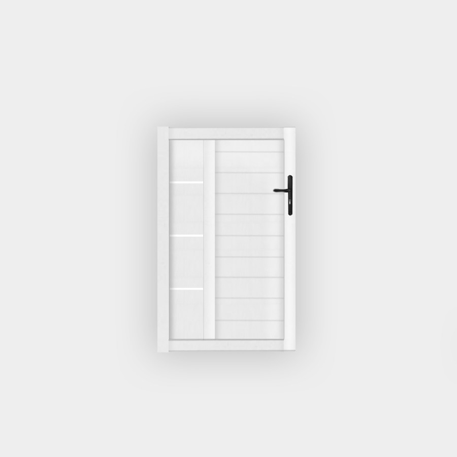 Image Portillon PVC Arles Décor Insert Blanc