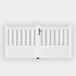 Portail battant PVC standard ETRETAT blanc