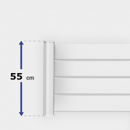 Module de clôture horizontale ajourée de H 55