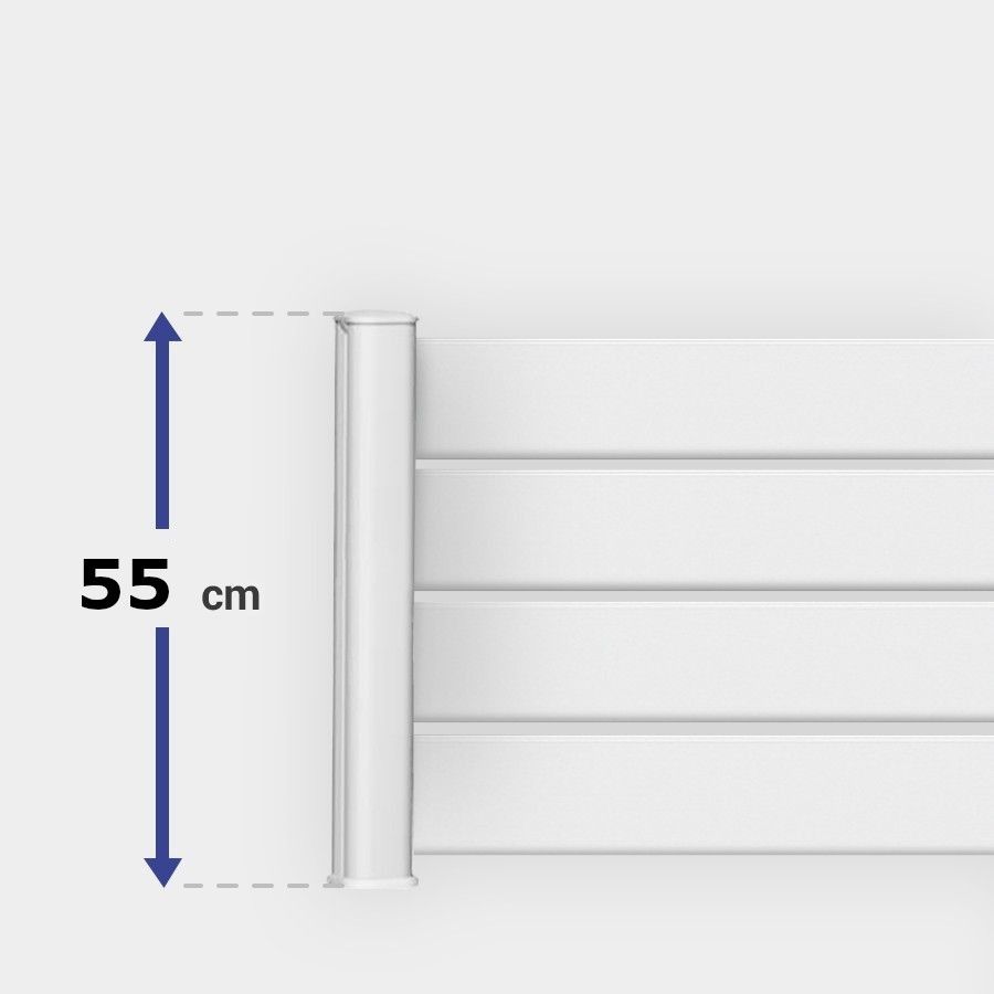 Module de clôture horizontale ajourée de H 55