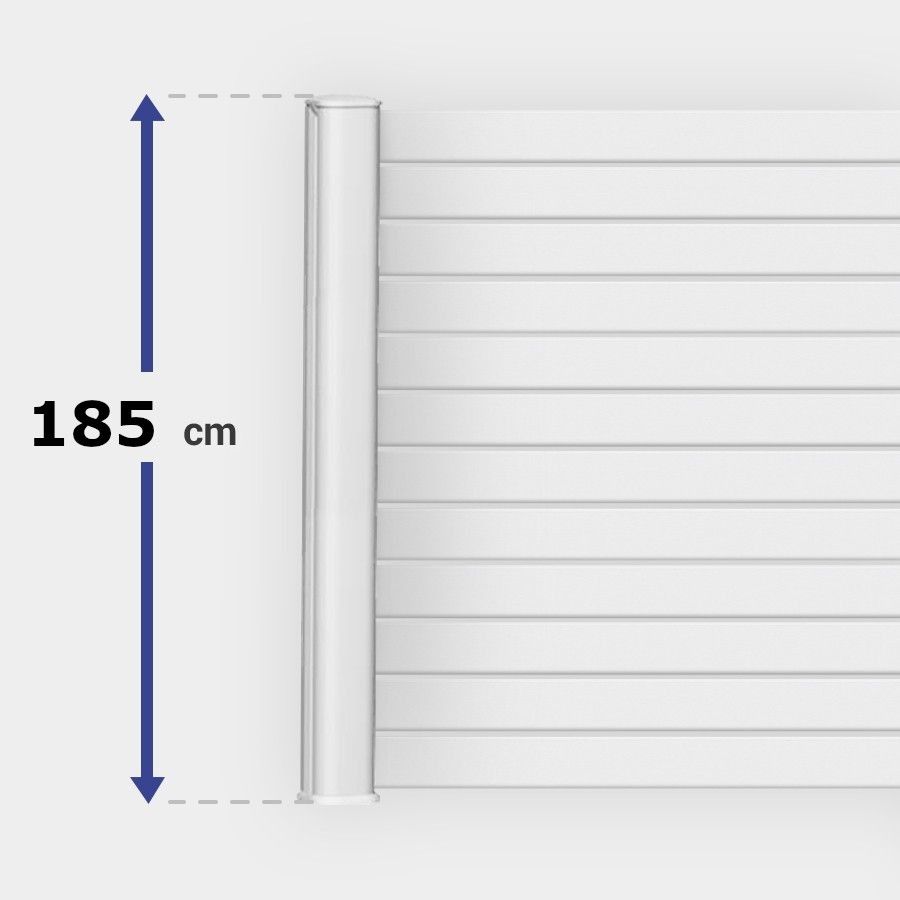 Module de clôture horizontale ajourée de H 185