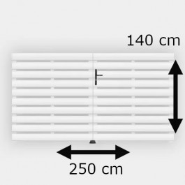 Portail battant PVC standard LYON blanc h140xl250