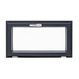 Fenêtre PVC abattant H 60 x L 120 cm anthracite avec poignée