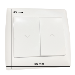 Inverseur encastrable pour volet roulant 86x83 mm