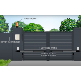 Motorisation à vérins pour portail battant OPENGATE 1 - SENTINEL