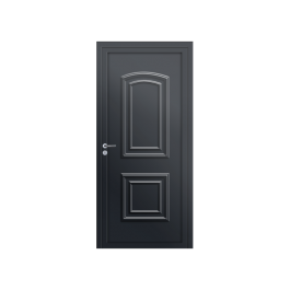 Porte d’entrée PVC couleur Granala - Gris anthracite (RAL7016)