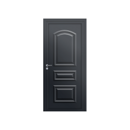 Porte d’entrée PVC couleur Graciella - Gris anthracite (RAL7016)