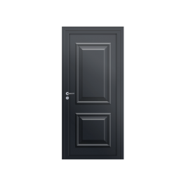 Porte d’entrée PVC couleur Gispana - Gris anthracite (RAL7016)