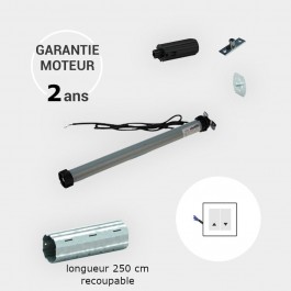 Axe motorisé 20 Nm à commande filaire ZF 54 mm longueur 250 cm, recoupable