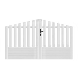 Portail battant PVC sur-mesure Alençon - Convexe