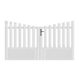 Portail battant PVC sur-mesure Alençon - Concave