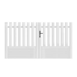 Portail battant PVC sur-mesure Alençon - Droit