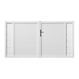 Portail battant PVC sur-mesure Arles Décor Rectangle