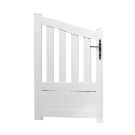Portillon PVC sur mesure Brest (poignée à droite)