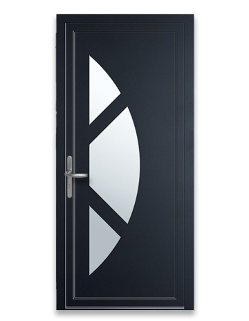 Portes d'entrée PVC Anthracite
