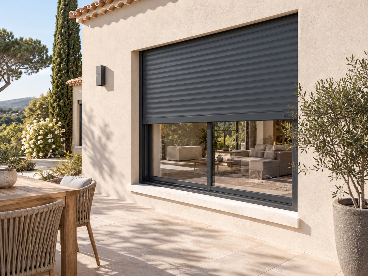 Personnalisation volet roulant traditionnel aluminium